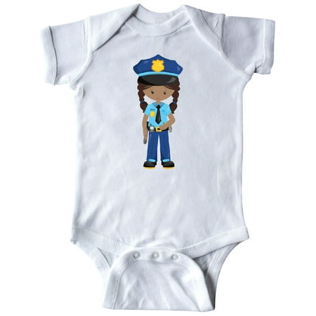 

Inktastic African American Girl Police Girl Police Uniform Gift Baby Girl Bodysuit