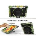 thumbnail image 3 of Case For Apple New iPad 9.7 inch Hybrid 3in1 Rugged Built-in Kickstand 360° Rotatable Stand & Shoulder Hand Strap Corner Shockproof Tablet Cover [ Camouflage ], 3 of 8