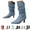 A, variant on Women's Slouchy Ankle Boots Pointed Toe Block Mid Heeled Dress Booties Wide Calf Pull on Sexy Fall Boots Red 5.5