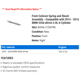 thumbnail image 2 of Front Coilover Spring and Shock Assembly - Compatible with 2014 - 2016 BMW 535d xDrive 3.0L 6-Cylinder 2015, 2 of 2