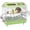 Green, variant on Portable Modular Bird Cage, Transparent, Easy Clean, for Cockatiels and Parrots