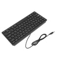 thumbnail image 1 of Mini Keyboard Wired 78 Keys Language Ultra Thin Keyboard Plug and Play Splash Proof USB Compact Keyboard for English Bilingual Users, 1 of 7