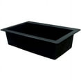 thumbnail image 4 of Transolid Radius 33in x 22in silQ Granite Drop-in Single Bowl Kitchen Sink with 2 CE Faucet Holes, In Black, 4 of 4