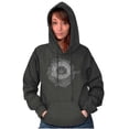 thumbnail image 5 of Whale Compass Free Spirit Animal Hoodie Sweatshirt Women Brisco Brands 4X, 5 of 6
