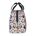 thumbnail image 2 of Lsque Mexican Bright Style Pattern Lunch Bag Women/Men Insulated Lunch Box,Small Leakproof Cooler Food Lunch Containers Reusable High Capacity Lunch Tote Bags, 2 of 6