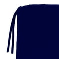 thumbnail image 5 of Jordan Manufacturing 20.25" x 20.75" Midnight Navy Solid Square Outdoor Chair Pad Seat Cushion with Ties, 5 of 10