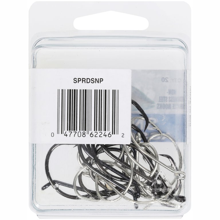 40 assorted fish hooks kmart 48084 tipcap Eagle Claw SPRDSNPW Snapper Hook Assortment, Assorted Size