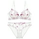 thumbnail image 5 of Conjunto de sujetador transparente con bordado de lencería súper sexy de Europa y Estados Unidos para mujer, pechos grandes, talla pequeña, 5 of 5