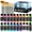 20 Metallic Colors, variant on Fantastory Metallic Iridescent Acrylic Paint Set with 12 Brushes, 12 x 2oz Craft Paint Kit