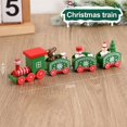 thumbnail image 3 of Tren de madera de Navidad, adornos navideños para el hogar, adorno para árbol de Navidad 2024, regalo para niños, Feliz Año Nuevo 2025, 3 of 5