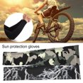 thumbnail image 2 of 1 Pce Manchon de Protection Sans Doigts Anti-UV Style Long Couleur Unie pour Cyclisme, 2 of 7