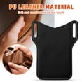 thumbnail image 4 of Elegant Choise Cell Phone Holder Case with Belt Loop Leather Holster Pouch for Men, Black, 4 of 10