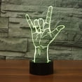 thumbnail image 2 of ATTOE 3D Cartoon Frog 3D Night Light 7 Color Change LED Table Lamp Xmas Toy Gift, 2 of 5
