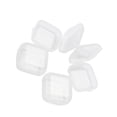 thumbnail image 2 of Qarigey Caja de almacenamiento de pendientes de plástico de 50 piezas, Mini contenedor cuadrado transparente con tapa, tapones para los Ropa, zapatos y accesorios Miscelánea, 2 of 6