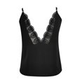 thumbnail image 4 of DuoJiaJ Women Solid Color Lace Sleeveless Casual Vest Top Seamless Workout Tank Tops for Women, 4 of 5