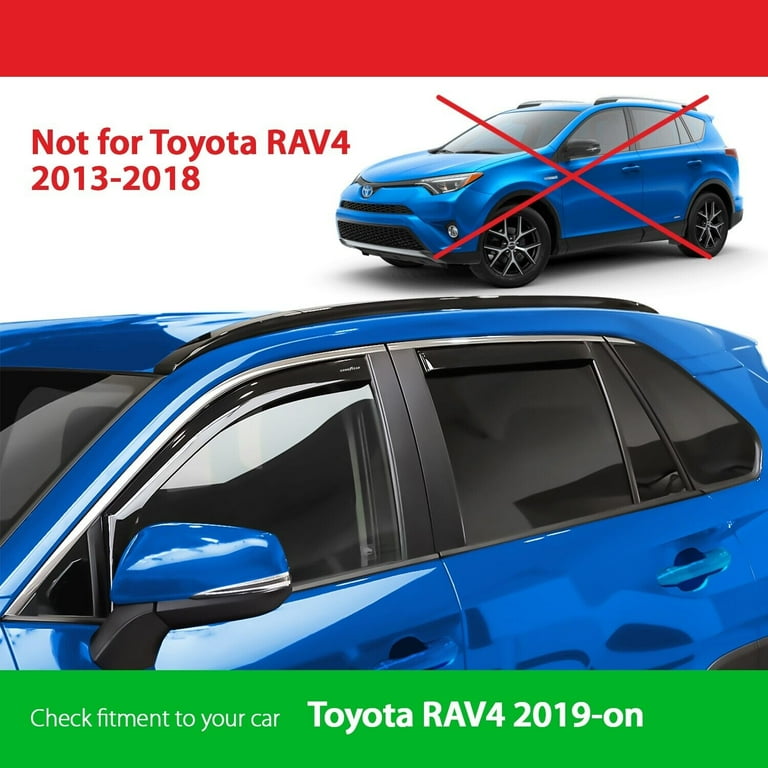 Goodyear Shatterproof in-Channel Window Deflectors for Toyota RAV4