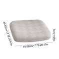 thumbnail image 3 of Office Chair Seat Cover for Computer Desk Chair, Washable Polyester Slipcover for All Seasons, Stretchable Fabric Protector for Home Restaurant, 1 Piece, 3 of 6