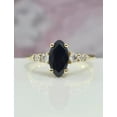thumbnail image 6 of 1.50Ct Marquise Cut Simulated Black Diamond Wedding Ring 14K Yellow Gold Plated, 6 of 6