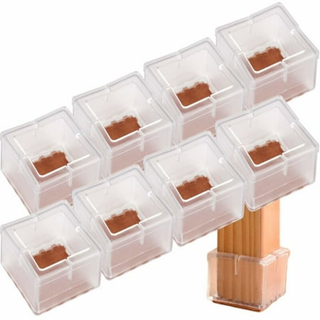 Chair Leg Floor Protectors Square Furniture non-slip wear-resistant silicone chair Leg Caps 1 1 ...