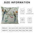 thumbnail image 5 of Nawypu Floral Hummingbird Throw Pillow Covers Plant Tree Bird Modern Farmhouse Nature Beige Cozy Set of  Living Room Decor Bedroom Dorm Couch Pillowcases, 5 of 5