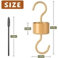 thumbnail image 5 of Hummingbird Feeders Hooks,Ant Moat，Ant Guard Hook，Moat for Hummingbird and Oriole Feeders, Nectar Feeders (6 Pack Golden), 5 of 7
