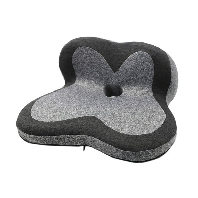 Pressure Relief Seat Cushion for Long Sitting Hours on Office & Home Chair  - Extra-Dense Memory Foam for Soft Support. Chair Pad for Hip, Tailbone,  Coccyx, Lower Back Pain Relief Poseca 
