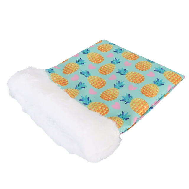 Small Animal Hideout Pouch, Wearable Hamster Sleeping Bed Bag Soft Warm Fruit Pattern For Golden Bear S,M,L
