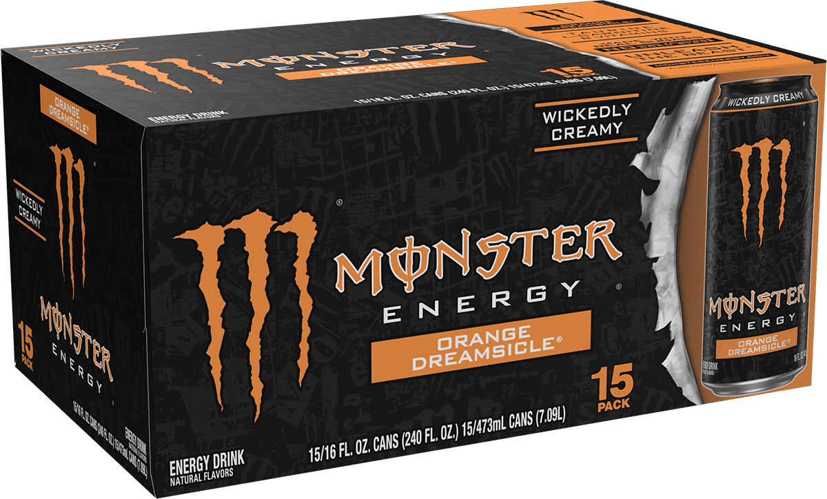 Monster Energy Orange Dreamsicle 15 Pack - 16 Fl Oz