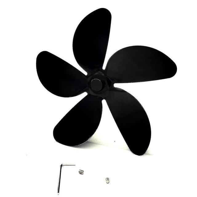 Ventilador de aleación de aluminio de 5 aspas, aspas de ventilador de estufa eléctrica, accesorios para ventilador de chimenea de interior, herramienta Baobao