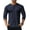 Navy Blue, variant on COOFANDY Men's Long Sleeve Henley Shirts Stretch Ribbed T-Shirts Fashion Casual Basic Tops