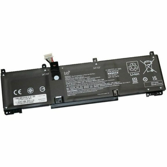 BTI M73472-005-BTI 3-Cell 11.58V Li-ion Notebook Battery For Select HP Laptops