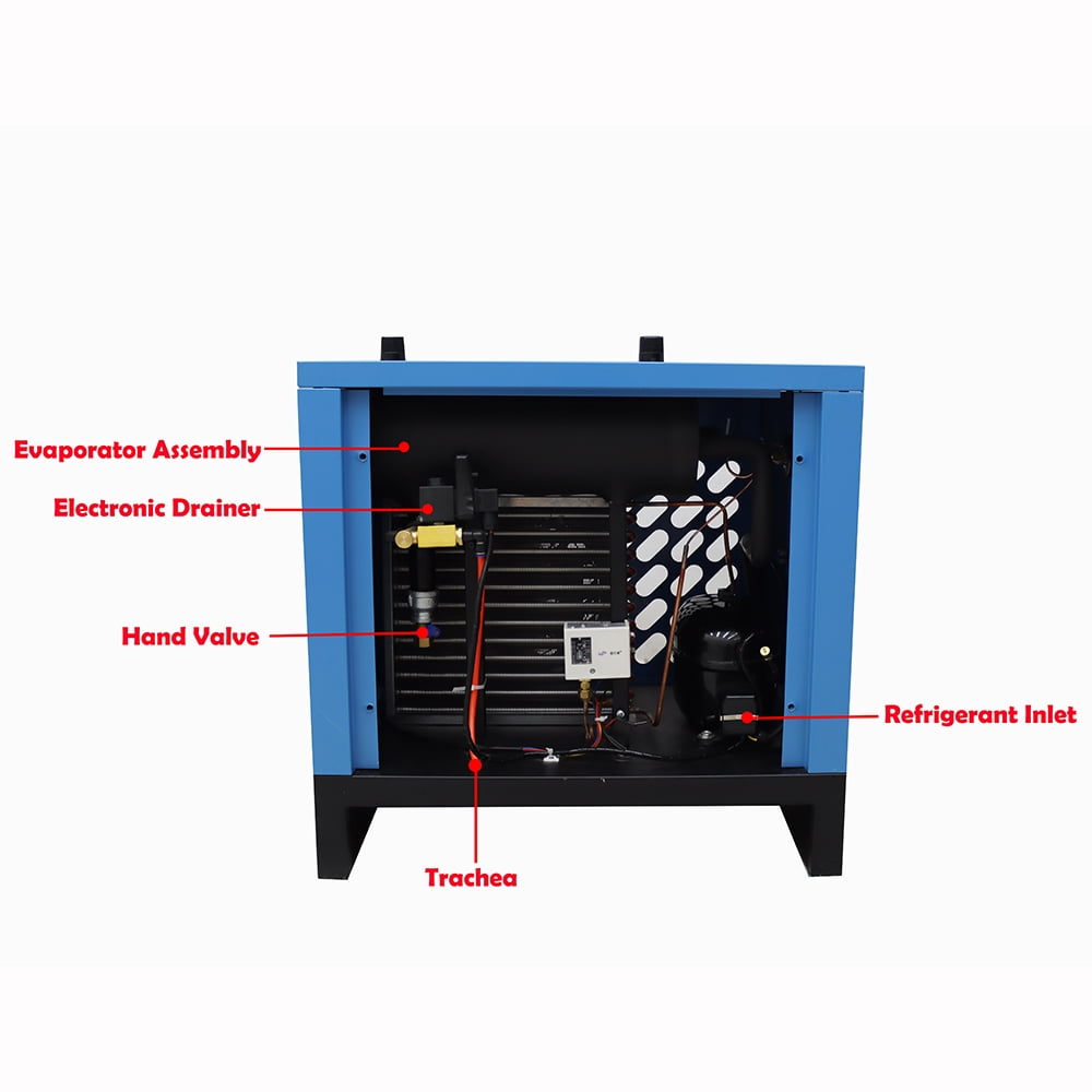 10C Environmental Friendly Refrigerating Dryer Air Compressor Refrigerated Freeze Dryer 1.0m³/min 220V
