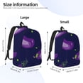 thumbnail image 3 of Yiaed Eggplant Print Backpack, Premium Laptop Backpack, Travel Backpack for Women, Lightweight Backpacks, Comfortable Back Pack-Medium, 3 of 5