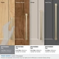 thumbnail image 4 of Amerock Faircrest 7-9/16 inch (192mm) Center-to-Center Golden Champagne Cabinet Pull, 4 of 7