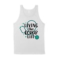 thumbnail image 1 of Living the Scrub Life Tank Top Unisex X-Large White, 1 of 5