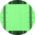 thumbnail image 1 of Ahgly Company Indoor Round Abstract Emerald Green Contemporary Area Rugs, 6' Round, 1 of 4
