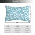 thumbnail image 2 of Yiaed Blue Snake Print Brushed Microfiber Envelope Pillowcases, Standard,Envelope Closure Pillow Cases(No pillow core)-16"x24", 2 of 6