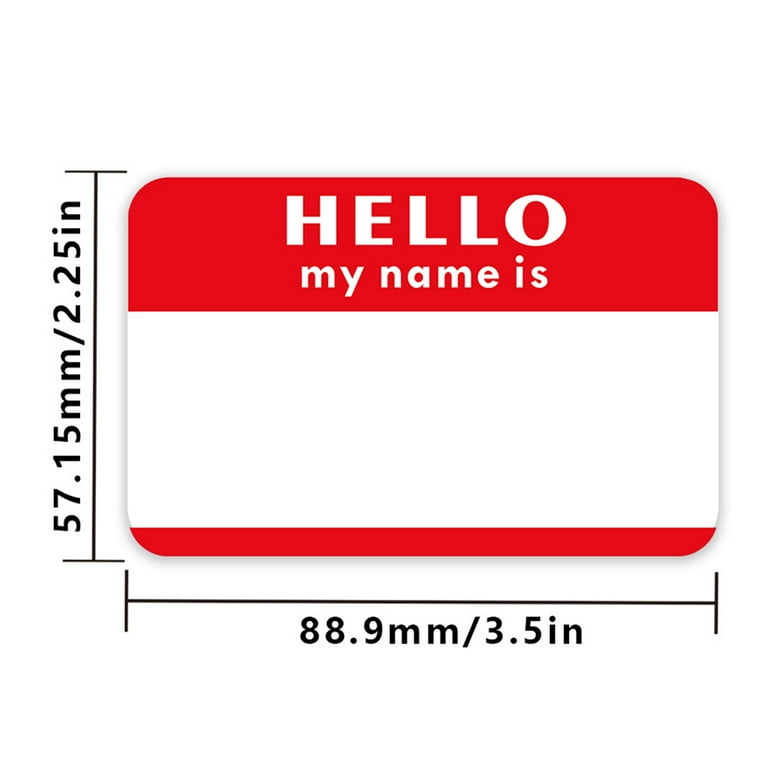 300 Pcs Name Tags Stickers Hello My Name is Labels for Office