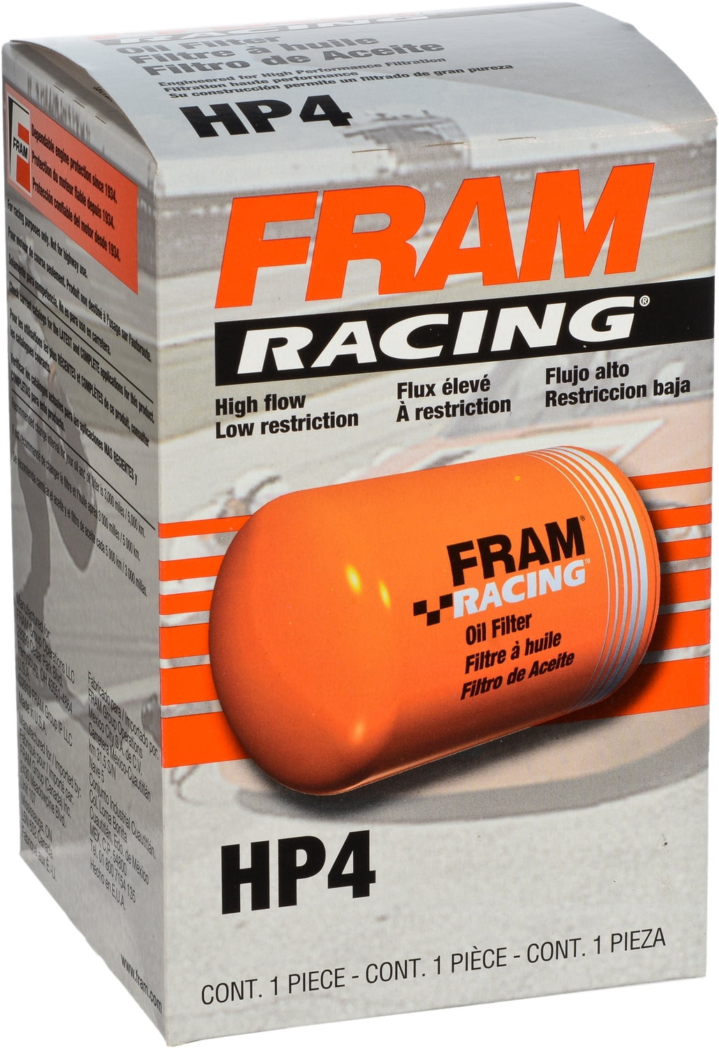 HP4 for Select Chevrolet and GMC Vehicles FRAM High Performance Spin-On Oil Filter 