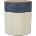 thumbnail image 3 of AUR 10 Strawberry Street Luca Ombre Matte Blue/White Embossed 3 Piece Canister Set, 3 of 11
