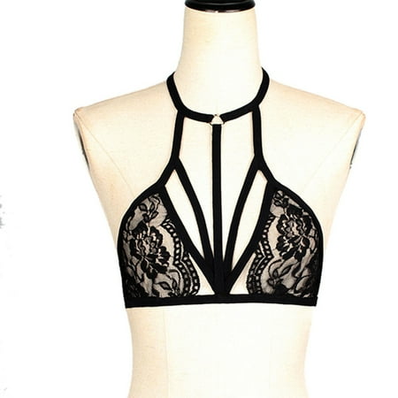 

YDKZYMD Women S Bralette Lace Strappy Breathable Wireless Criss Cross Comfort Seamless Padded Bralette Bralettes