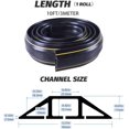 thumbnail image 2 of Cubierta para cables de piso de 3 m, cubierta resistente de PVC para cables de piso, cubierta para cables que protege los cables y evita que se vuelquen en el hogar., 2 of 4
