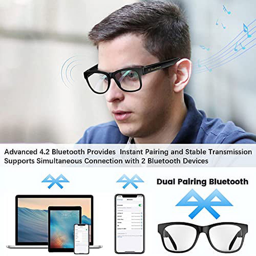 Bluetooth Spectacles Augmented Reality Glasses Smart Bluetooth Glasses With Open-Ear Audio ...