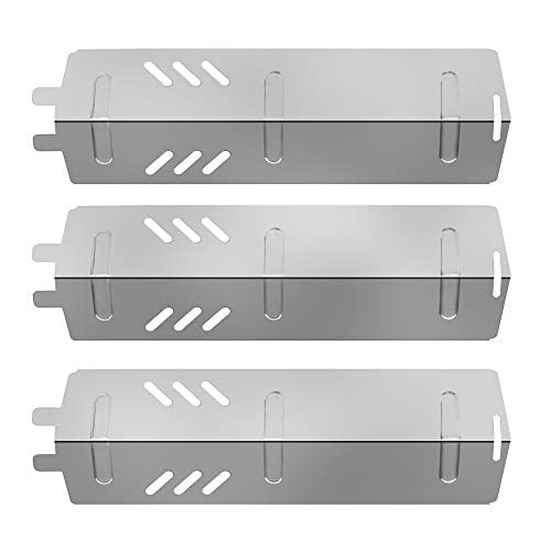 Porcelain Steel Heat Plates 3pk BBQ Gas Grill Parts Shield Cover for Uniflame 