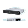 thumbnail image 2 of Rosewill 2U Server Chassis Rackmount Case | 4 3.5" HDD Bays | Micro-ATX Compatible |3 x 80mm PWM Fans | 2x USB 3.0 | Silver/Black - RSV-Z2600U, 2 of 9