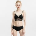 thumbnail image 2 of Bralette for Women Triangle Cups Removable Padded Wire Free Pull On Closure, 2 of 9