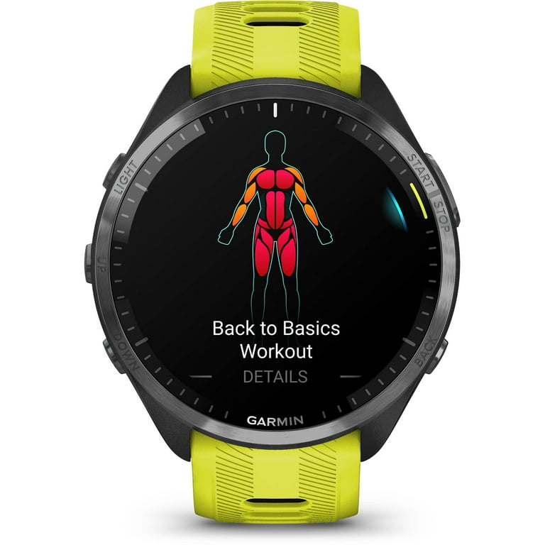 Garmin Forerunner® 965 Running Smartwatch, Colorful AMOLED Display,  Training Metrics and Recovery Insights, Amp Yellow and Black