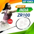 thumbnail image 2 of Yonex ZR 100 LIGHT Aluminium Badminton Racquet With Full Cover, Set Of 2 | Colour - Black, Grip Size - G4 (3.5 Inches), 2 of 5