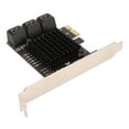 thumbnail image 3 of PCIE  Card 6 Port, PCI Express X4 X8 X16 6Gbps Transfer Rate PCIE 3.0 To 6 Ports  Expansion Card PCB Material  for, 3 of 8