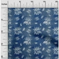 thumbnail image 2 of oneOone Polyester Spandex Blue Fabric Floral & Quilting Supplies Print Sewing Fabric By The Yard 56 Inch Wide, 2 of 6